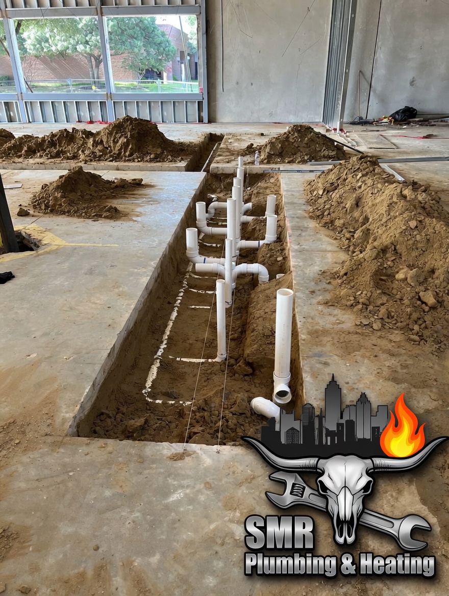 SMR Plumbing & Heating technician performing repiping work