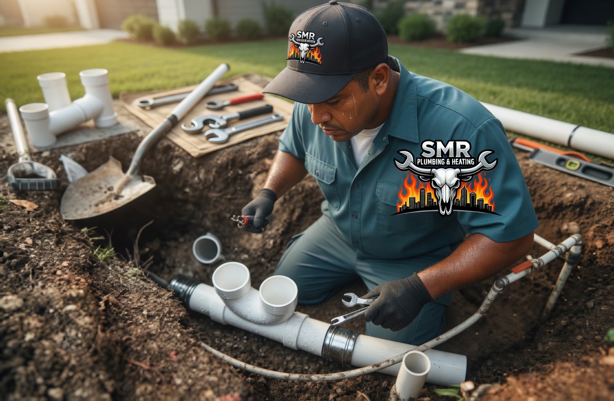 SMR Plumbing & Heating performing drains & sewer in Dallas–Fort Worth